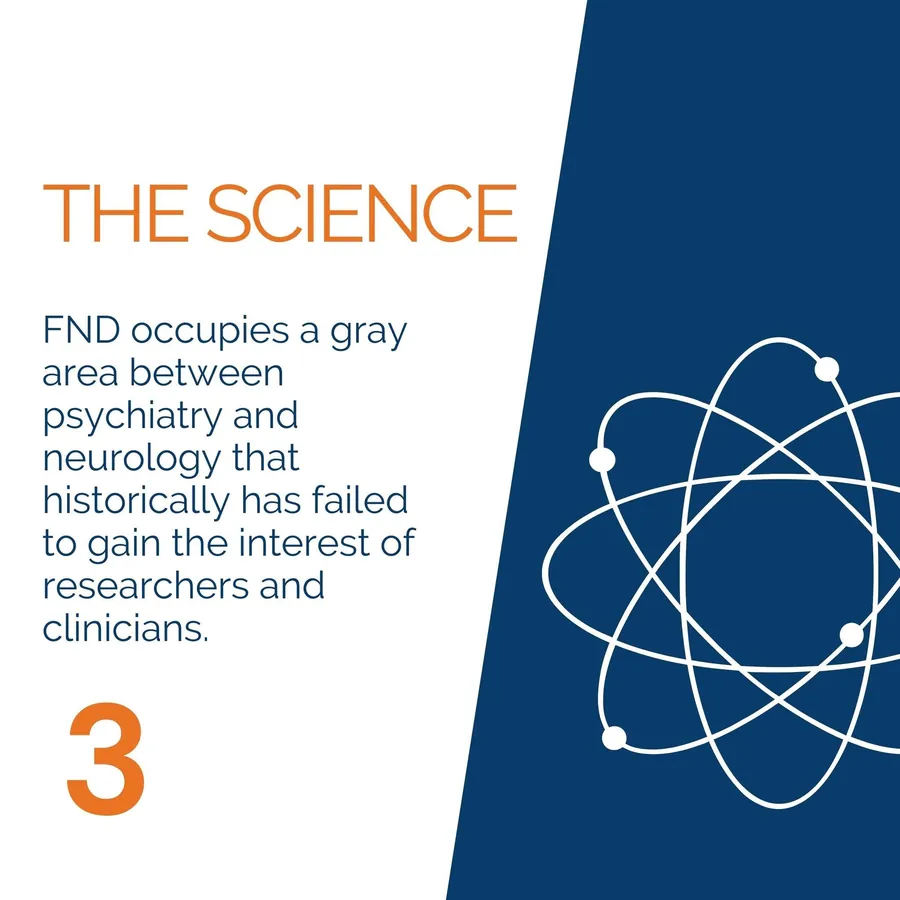 The science: FND occupies a gray area between psychiatry and neurology that historically failed to gain the interest of researchers and clinicians.